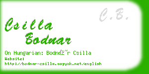 csilla bodnar business card